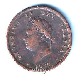 Great Britain. 1827 George IV Penny. F+ RARE Date