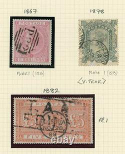 Great Britain 1840-1970 Lovely collection with many rare stamps incl. £5 0range