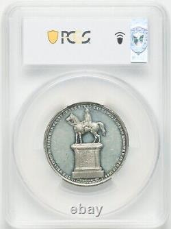 Great Britain 1844 Wellington Equestrian Statue White Medal PCGS SP58 RARE