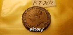 Great Britain 1847 Rare Half Farthing Coin Idkt16