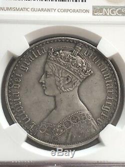 Great Britain 1847 Victoria Gothic Crown NGC PROOF SILVER COIN RARE