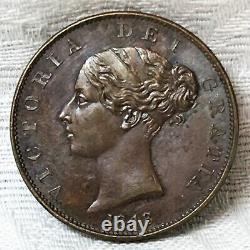 Great Britain 1848/7. Half Penny. Overdate. Rare Coin