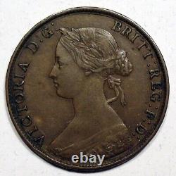 Great Britain 1861 Queen Victoria 1/2 Penny Rare High Grade