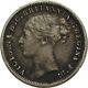 Great Britain 1871 Queen Victoria 3 Pence Silver Coin Rare Date