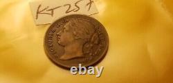 Great Britain 1884 Rare 1/3 Farthing One Third Farthing Coin Idkt16