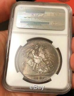 Great Britain 1889 Victoria Crown NGC MS63 Rare type