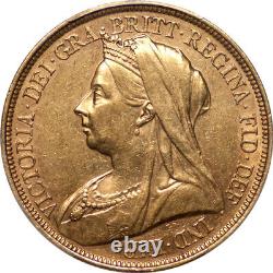 Great Britain 1893 Victoria Gold 5 Pounds / 5 Sovereign PCGS AU RARE