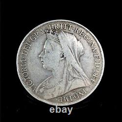 Great Britain 1899 LXII. 925 Silver Crown Queen VICTORIA XF Coin KM#783 Rare