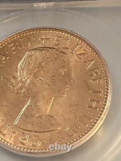 Great Britain 1964 One PENNY ICG MS 64RD RARE LISTS $1650.00