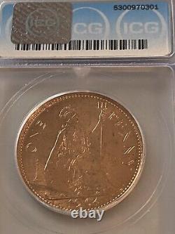 Great Britain 1964 One PENNY ICG MS 65 RD ONLY ON EBAY VERY RARE LISTS $1525.00