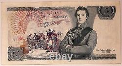 Great Britain 1973. 5 Pounds. Collector's Misprint. Mis-matched Serials. Rare