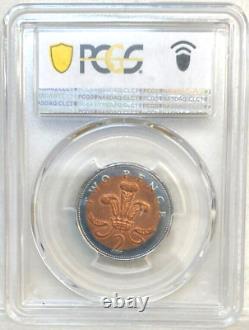 Great Britain 2000 2p Mint Error Incomplete Copper Ms63 Ch Unc Gem Rare