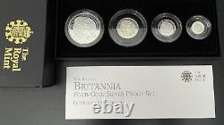 Great Britain 2010 Britannia Silver Proof Set with Box And COA RARE only 3500