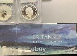 Great Britain 2018 2 Pd Britannia / PCGS PR69/PR69DCAM / Beautiful & Rare Pair
