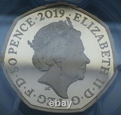 Great Britain 2019 Kew Gardens Gold Proof 50p pence Piedfort pcgs pr69dcam rare