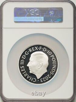 Great Britain 2023 £10 5oz 1st Release NGC PF70 UC Rare 256 Mintage