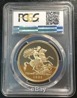 Great Britain 5 Pounds 1982 Gold PCGS PR70DCAM Key Date Top Rare
