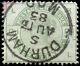 Great Britain 9p Scott #106 Used F-vf Rare Durham 1883 Cancel 1883-84 Stamp