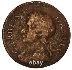 Great Britain Charles II Farthing Pattern Rare 1671