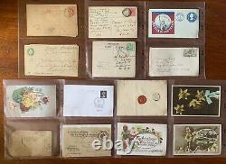 Great Britain & Commonwealth Cover Collection Penny Red & Rare Items Included