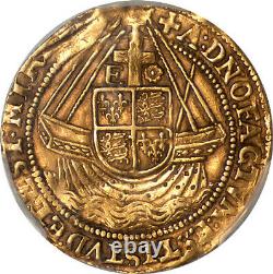 Great Britain Elizabeth I (1578-79) Gold Angel PCGS XF Details RARE
