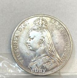 Great Britain England Uk Rare 1890 Victoria Crown Key Date