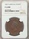 Great Britain George Iv 1827 1 Penny Coin, Scarce/rare, Certified Ngc F12-bn