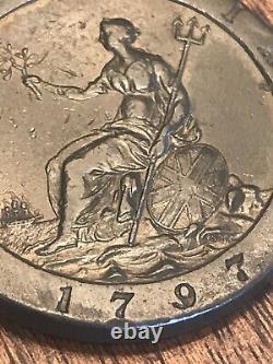 Great Britain KM#618 Copper Penny 28.8 G RARE Coin AU/UNC 1797 Year