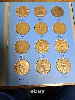 Great Britain Pennies Book #4 Complete M. S. With Ultra Rare 1950 & 1951