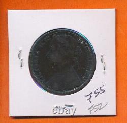 Great Britain Penny Rare 1875-h Compare! #5881