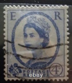 Great Britain Queen Elizabeth II 1952 4D Postage Stamp RARE