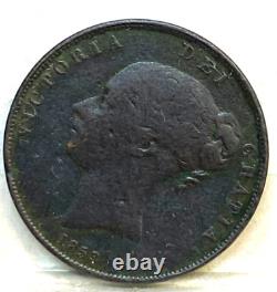 Great Britain Uk England 1853 Penny Variety Rare Overdate
