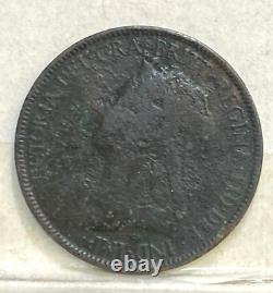 Great Britain Uk England 1896/5 Overdate Half 1/2 Penny Only One Known Rare