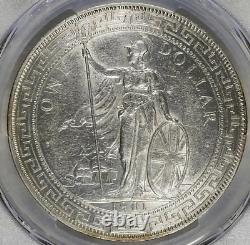 Great Britain Victoria Trade Dollar T$1 1901-C PCGS AU58, Calcutta Mint. Rare