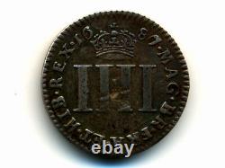 Great BritainKM-455,4 Pence, 1687 King James II RARE