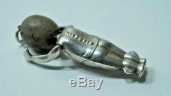 H194 Rare Sterling WW1 Fumsup Touch Wud Wood Lucky Charm Reg No. 636612
