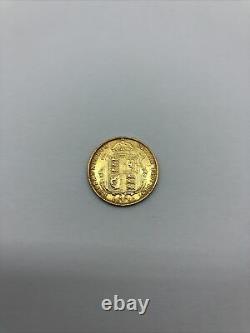 Half Sovereign Coin Victoria 1892 Shield Back RARE / COLLECTABLE COIN