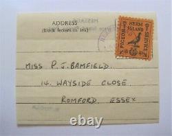 Herm Island UK Great Britain Pigeon Post Service Super Rare used 1949 on Flimsy