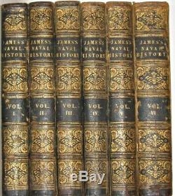 James's Naval History Of Great Britain! Extensive Fold-outs! 1837 Navy Rare! Gift