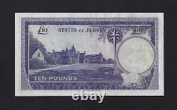 Jersey 10 Pounds 1963 1972 P-10 VF RARE UK Great Britain ENGLAND