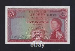 Jersey 5 Pounds 1963 1972 P-9 AU-UNC RARE UK Great Britain ENGLAND
