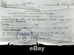 Jersey German 24 Hour Curfew Pass issued by Kommandant very rare 1943-45
