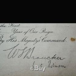 King England George V Signed Royal Document Rare Military Appointment Autograph