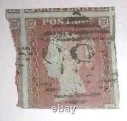 Lot of 66 Great Britain Postage Stamps including RARE Penny Red Imperforate