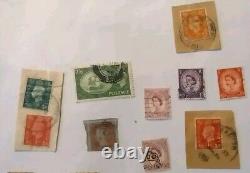 Lot of 66 Great Britain Postage Stamps including RARE Penny Red Imperforate