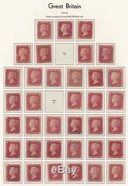 Lot30646 GB QV SG44 1d red mounted mint plate reconstruction a rare find almo