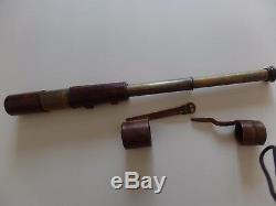 Lovely, collectible, WWI Brass telescope made by R & J Beck, London. Rare