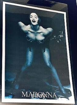 MADONNA CUPPING BREASTS ORIGINAL RARE POSTER 25x35 PRINTED IN GREAT BRITAIN 1990