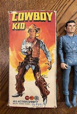 Marx UK Johnny West Cowboy Kid Sunburst Box Great Britain Rare