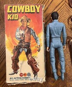 Marx UK Johnny West Cowboy Kid Sunburst Box Great Britain Rare